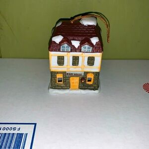 🎄🎅🎁VINTAGE DICKENS VILLAGE BELL LIGHTS ORNAMENT WAREHOUSE🌲🎅🎁